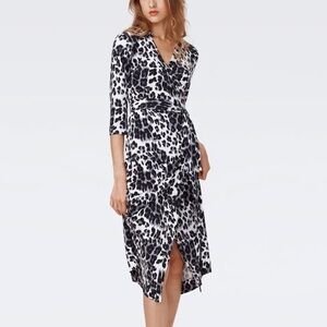 Wrap midi dress